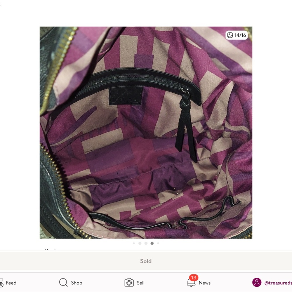 ✔️Kooba Leather & Canvas Backpack - Picture 15 of 16